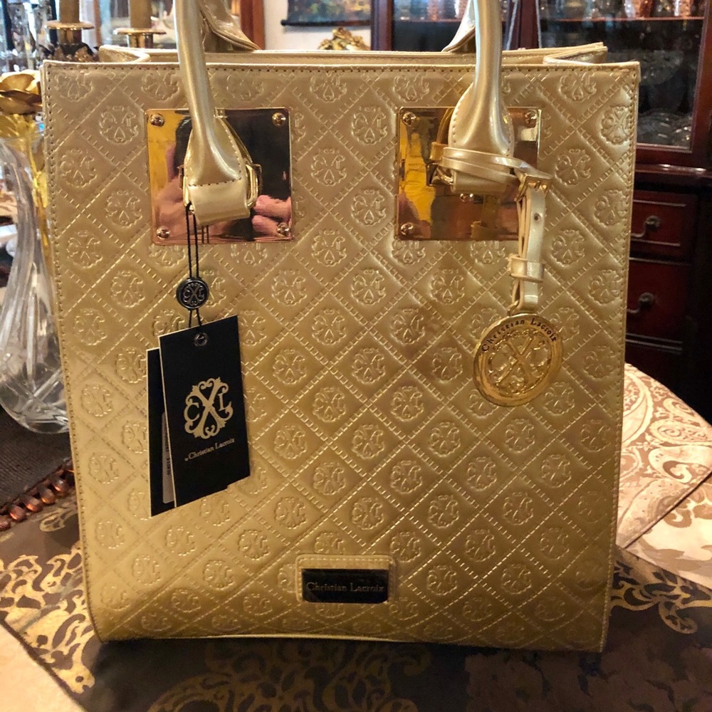 Gold purse by Christian Lacroix